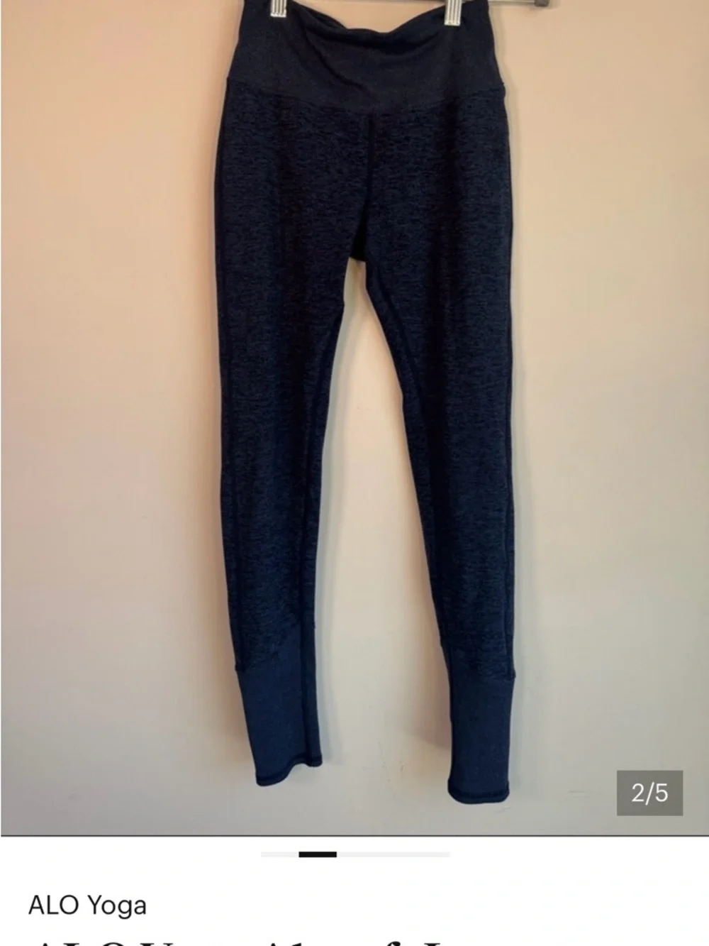 Alo Soft Alo Yoga Soft Lounge Leggings Yoga Navy Heather High-Waist Leggings